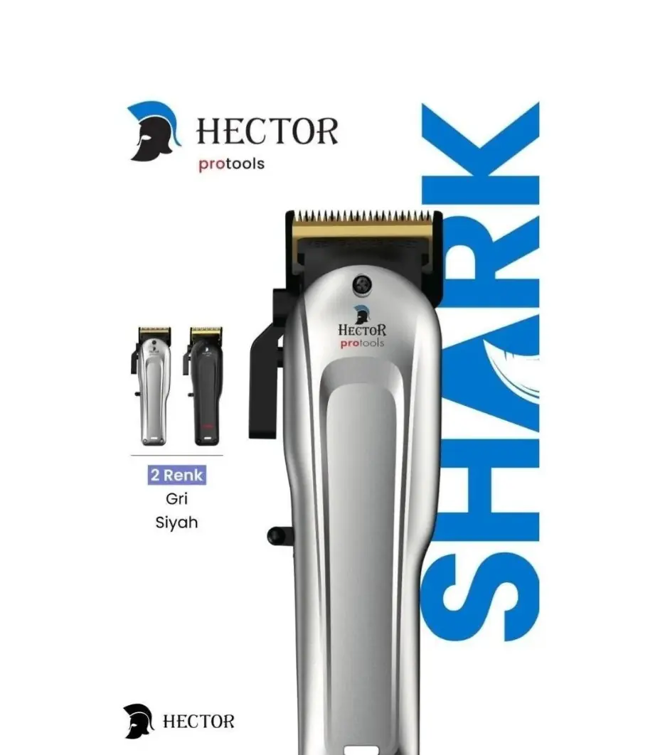 Hector Shark Traş Makinesi Titanyum Profesyonel Saç Makası