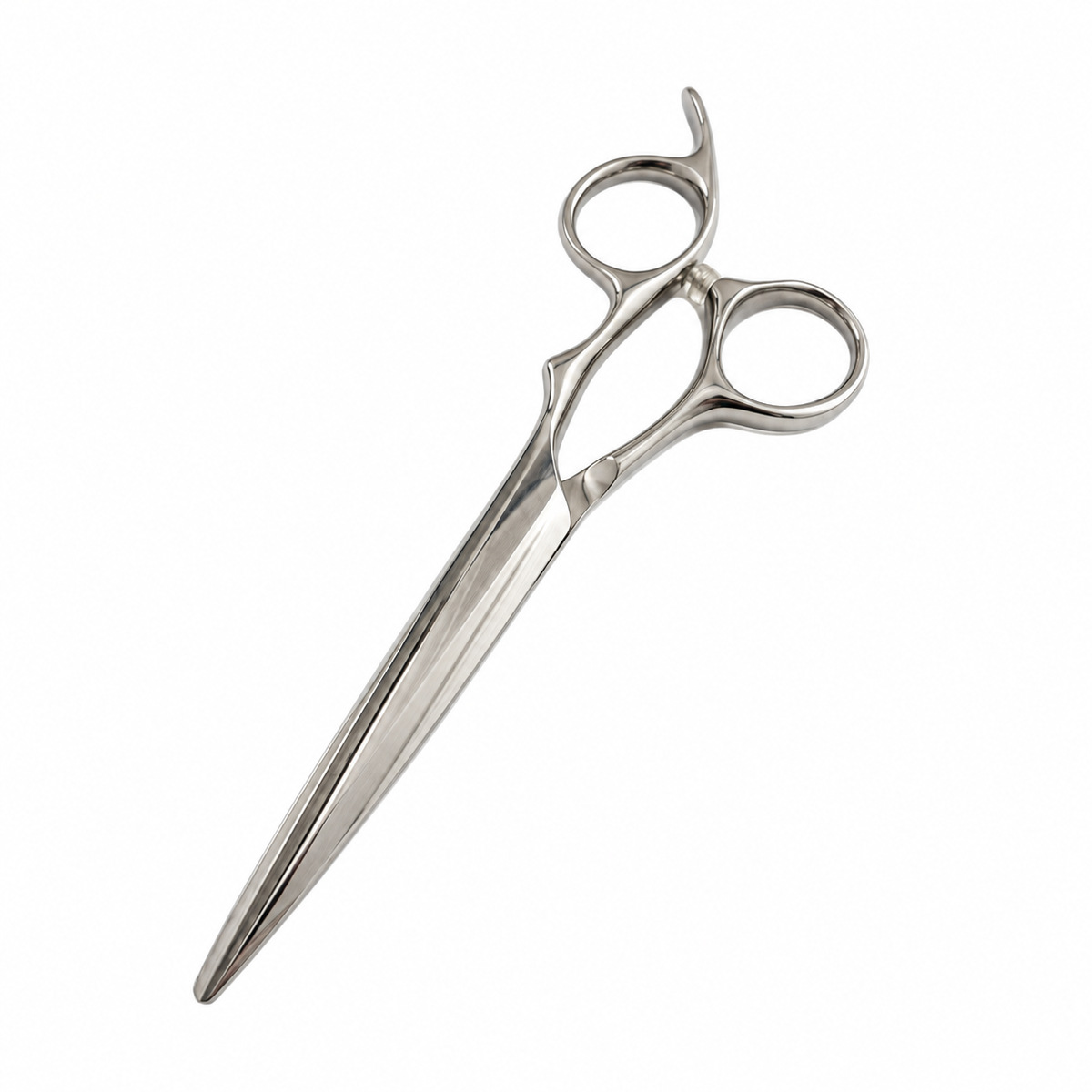 KEWQ Ergonomik Gümüş Düz Kesim Makası - Görsel 2