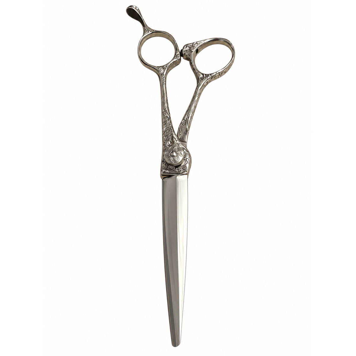 KEWQ MS-CT99/6.5 VG10 Retro Gravürlü Düz Kesim Makası - Görsel 2