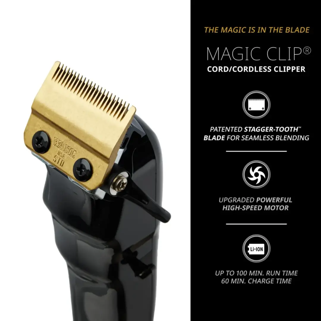 Wahl 5-Star Black Cordless Magic Clip Profesyonel Saç Kesme Makinesi - Görsel 4